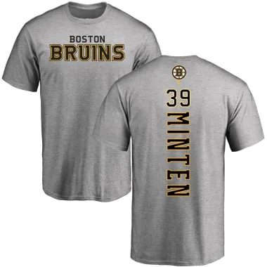 Ash Youth Fraser Minten Boston Bruins Backer T-Shirt -