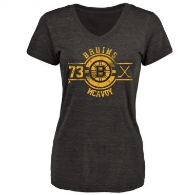 Black Women's Charlie McAvoy Boston Bruins Insignia T-Shirt -